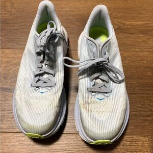 Hoka One One Gray and Lime Sneakers, size 7 (youth 5)